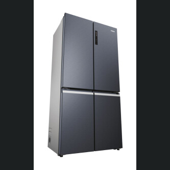 Ftohes me shumë dyer 90 Haier HCR5919ENMB Seria 5 e pavarur, 4 dyer, pa ngricë, ndriçim LED, klasi E, e zezë e krehur, L x H x I (mm) 908x648x1900
