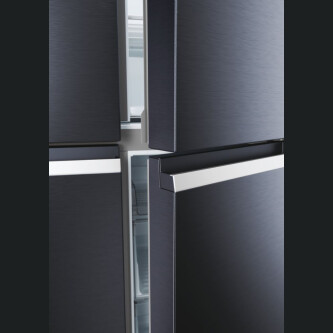 Ftohes me shumë dyer 90 Haier HCR5919ENMB Seria 5 e pavarur, 4 dyer, pa ngricë, ndriçim LED, klasi E, e zezë e krehur, L x H x I (mm) 908x648x1900