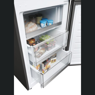 Frigorifer Haier HDW5620CNPD, 2D 60 Seria 5 i pavarur, 2 dyer, Pa ngricë, ndriçim LED, Klasi C, Argjend, L x H x I (mm) 595x658x2000