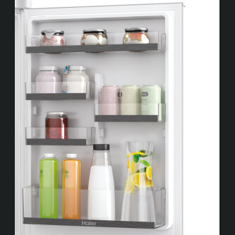 Frigorifer i integruar HAIER HBW5518E, 2 dyer, pa ngricë, ndriçim LED, klasi E, i bardhë, L x H x I (mm) 540x545x1772