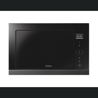 Furrë me mikrovalë të integruar Haier HOR38G5FT, Seria 4, Mikrovalë + Grill, 28 litra, E zezë