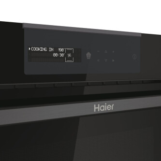Furrë elektrike e kombinuar me mikrovalë Haier HWO45NB4B0B1, I-Message Compact Series 4, 34 litra, E zezë