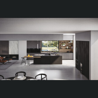 Furrë e kombinuar e integruar me mikrovalë Haier HWO45NB6T0B1, I-Touch Compact Series 6, Microvale - Combi, 34 litra, E zezë