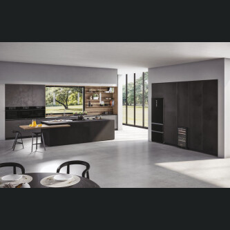 Furrë e kombinuar e integruar me mikrovalë Haier HWO45NB6T0B1, I-Touch Compact Series 6, Microvale - Combi, 34 litra, E zezë