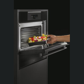 Furrë e kombinuar e integruar me mikrovalë Haier HWO45NB6T0B1, I-Touch Compact Series 6, Microvale - Combi, 34 litra, E zezë