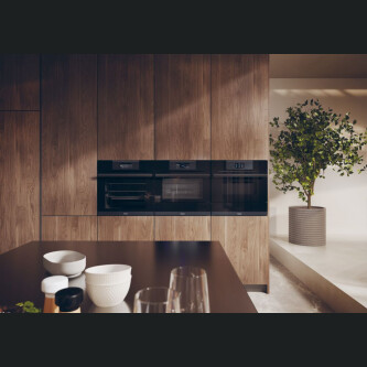 Furrë e kombinuar e integruar me mikrovalë Haier HWO45NB6T0B1, I-Touch Compact Series 6, Microvale - Combi, 34 litra, E zezë