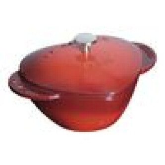 Tenxhere Cocotte 20 cm, formë zemre, ngjyrë qershi e kuqe, prej gize - Zwilling