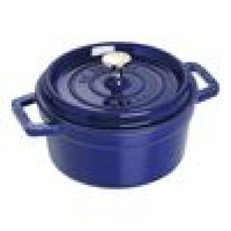 Tenxhere Cocotte 20 cm, e rrumbullakët, ngjyrë blu e errët, prej gize - Zwilling