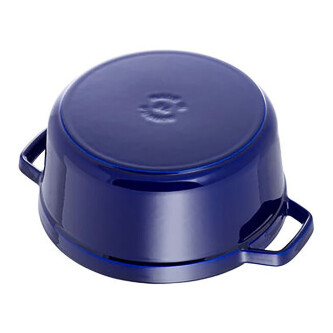 Tenxhere Cocotte 20 cm, e rrumbullakët, ngjyrë blu e errët, prej gize - Zwilling