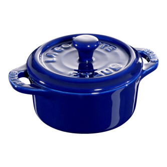 Mini tenxhere 10 cm, e rrumbullakët, blu e errët, prej qeramike - Zwilling