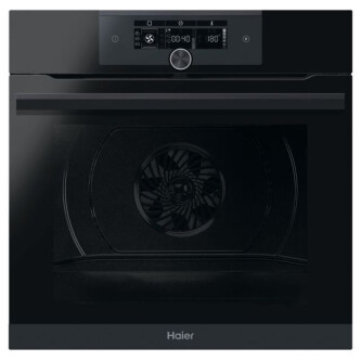 Furrë e integruar Haier HWO60SM6F5BH, Seria I-Turn 6 me shumë nivele, 70 litra, e, Klasi A+, E zezë