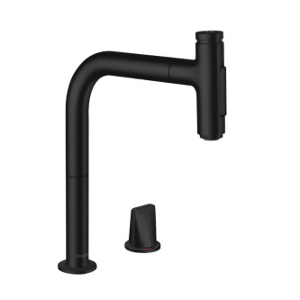 Rubinet kuzhine Hansgrohe Metris Select M71 me 2 vrima levë e vetme 200, sprej i nxjerrshëm, 2jet, sBox