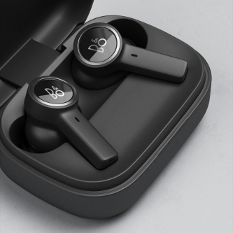 Kufje pa tel Bang & Olufsen Beoplay EX në vesh, anulim adaptiv i zhurmës, antracit i zi