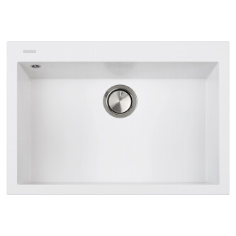 Lavaman kuzhine graniti CookingAid Cube ON7610 Alba / Polar White me montim ne banak + aksesore montimi