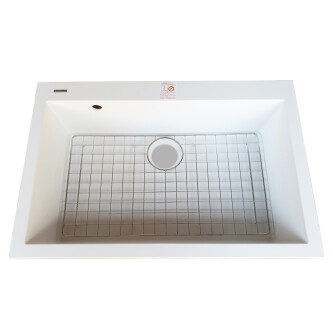 Lavaman kuzhine graniti CookingAid Cube ON7610 Alba / Polar White me montim ne banak + aksesore montimi