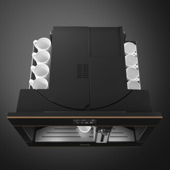 Aparat kafeje automatike e integruar SMEG Dolce Stil Novo Aesthetic, CMS4604NR, 45 cm