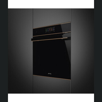 Furrë me integruar Smeg SO6606APNR me funksion mikrovalë, Dolce Stil Novo, E zezë, 60 cm, Multi Technology, 68 l