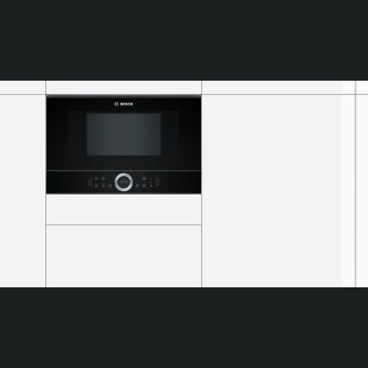 Furrë me mikrovalë Bosch BFL634GB1, 21 l, 900 W, E zezë