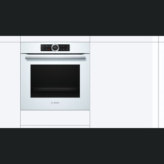 Furrë e integruar Bosch HBG6750W1, 71 l, A+