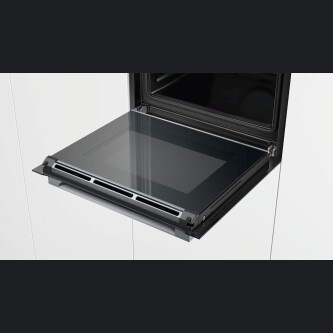 Furrë e integruar Bosch HBG675BB1, vetëpastruese pirolitike, 71 l, A+