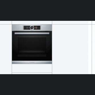 Furrë e integruar me avull Bosch HSG636ES1, 71 l, A+