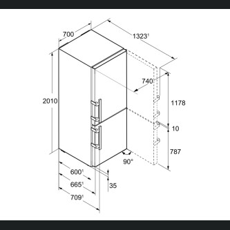 Frigorifer Liebherr Plus CBNbe 5778 Premium BioFresh NoFrost, 392 l, C