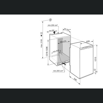 Frigorifer i integruar Liebherr IRBd 4151, Prime BioFresh, 174 l, D