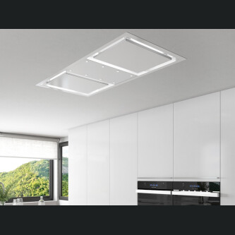 Aspirator tavani Pando E-250, lartësia 130 cm, V.1130, klasi A+,  inox