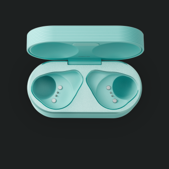 Kufje me valë në vesh Bang & Olufsen Beoplay E8 Sport, të papërshkueshëm nga uji, Blu Oxygen