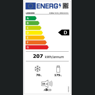 Liebherr IXCC 5155 Premium BioCool, 499 l, D i integruar krah për krah