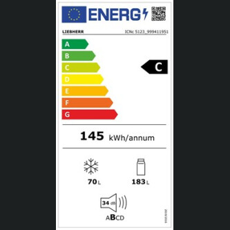 Frigorifer i integruar Liebherr ICNc 5123 me EasyFresh dhe NoFrost, 253 l