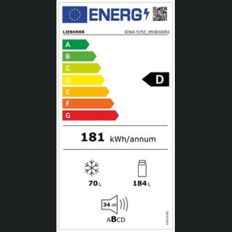 Frigorifer i integruar Liebherr ICNdi 5153 me EasyFresh dhe NoFrost, 254 l