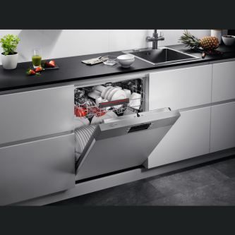 Enëlarëse pjesërisht e integruar AEG FEE53610ZM, 13 komplete, 60 cm, INVERTER