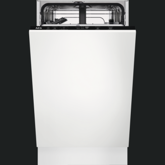 Enëlarëse plotësisht e integruar AEG FSE31407Z, AIRDRY, 45 cm, 9 komplete, inverter, F