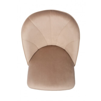 Karrige Celine Leather & Velvet, kadife premium, lëkurë natyrale, këmbë bronzi