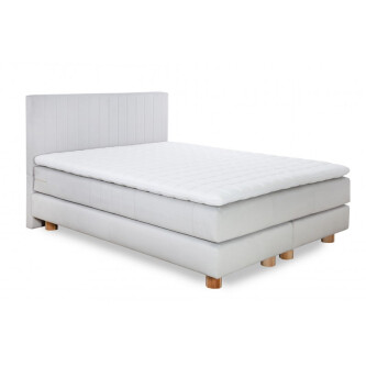 Krevat Marmorelle boxspring, thjesht i veshur me susta, lartësia e kokës 110 cm, dyshek i përfshirë, pa sipër