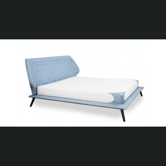 Krevat Boxspring Slim Base Sienna, lëkurë natyrale, i përfshirë dyshek