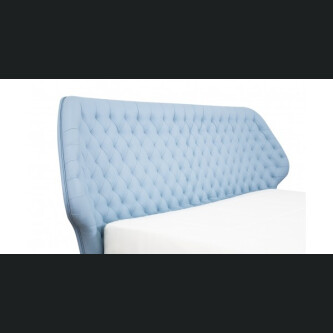 Krevat Boxspring Slim Base Sienna, lëkurë natyrale, i përfshirë dyshek