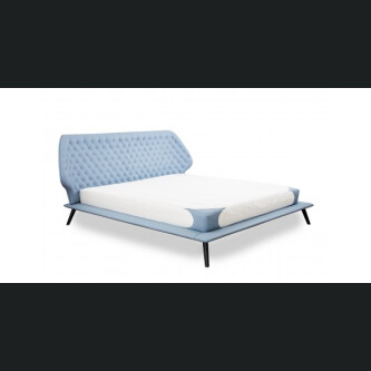 Krevat Boxspring Slim Base Sienna, lëkurë natyrale, i përfshirë dyshek
