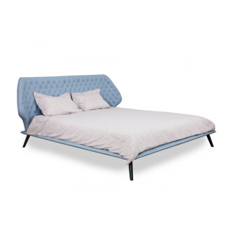 Krevat Boxspring Slim Base Sienna, lëkurë natyrale, i përfshirë dyshek