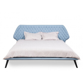 Krevat Boxspring Slim Base Sienna, lëkurë natyrale, i përfshirë dyshek