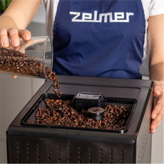 Makinë ekspres Zelmer ZCM8121 Maestro Barista, 20 bar, panel me prekje, filtër Claris, depozitë kafeje 300 g, depozitë uji 2 l, e zezë