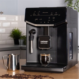 Makinë ekspres Zelmer ZCM8121 Maestro Barista, 20 bar, panel me prekje, filtër Claris, depozitë kafeje 300 g, depozitë uji 2 l, e zezë