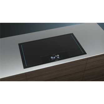 Pllakë me induksion Siemens iQ700 EZ977KZY1E, induksion në të gjithë sipërfaqen, lidhje në shtëpi, 90 cm, e zezë