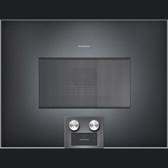 Furrë me mikrovalë të kombinuar Gaggenau, seria 400, 60 x 45 cm, antracit, BM455100