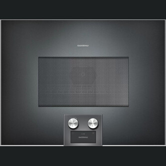 Furrë me mikrovalë të kombinuar Gaggenau, seria 400, 60 x 45 cm, antracit, BM455100