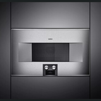 Furrë me mikrovalë të kombinuar Gaggenau, seria 400, 76 x 45 cm,  inox, BM485110