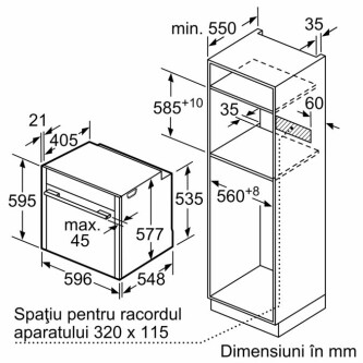 Furrë e integruar Neff B15FS22N0, me funksion avulli, 71 l
