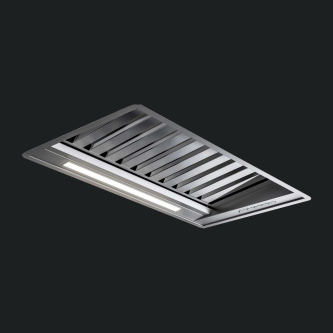 Aspirator i integruar Pando PRO, fuqia e motorit 1050 mc/h, sistemi i reduktimit të zhurmës SEC PLUS, 85 cm, inox, A+