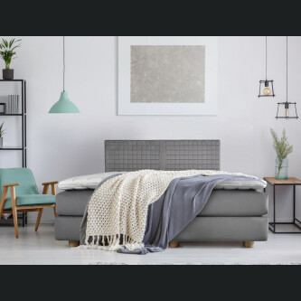 Krevat Walen Boxspring, qepje dixhitale, lartësia e kokës 110 cm, dyshek i përfshirë, pa sipërm